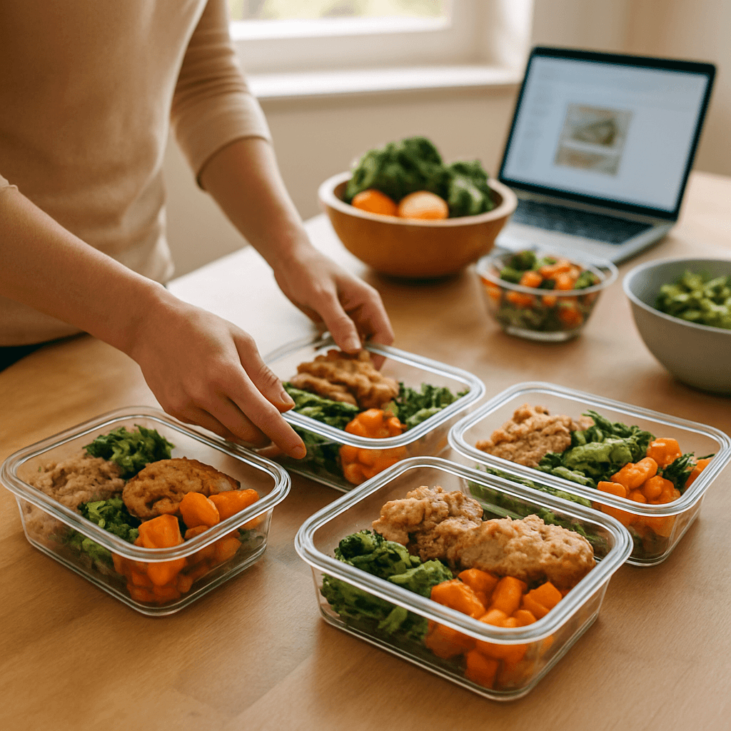 Batch cooking équilibré : 5 repas sains en 90 min