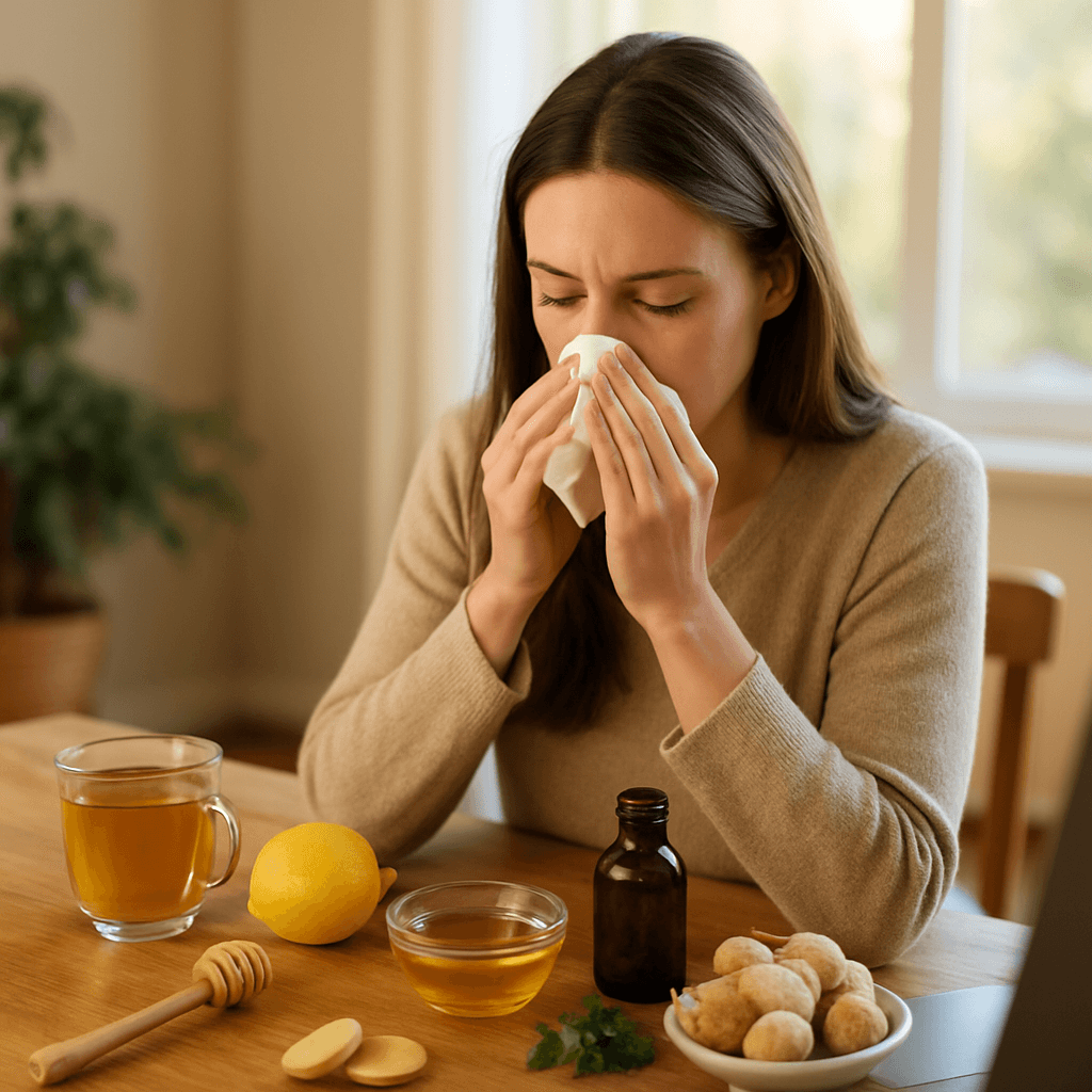 Rhume débutant : 6 soins naturels pour l'arrêter vite