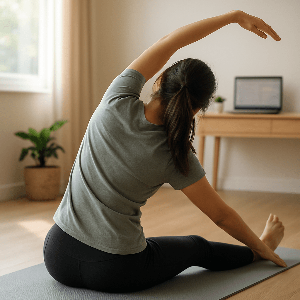 Étirements du matin : routine 8 minutes anti-raideur