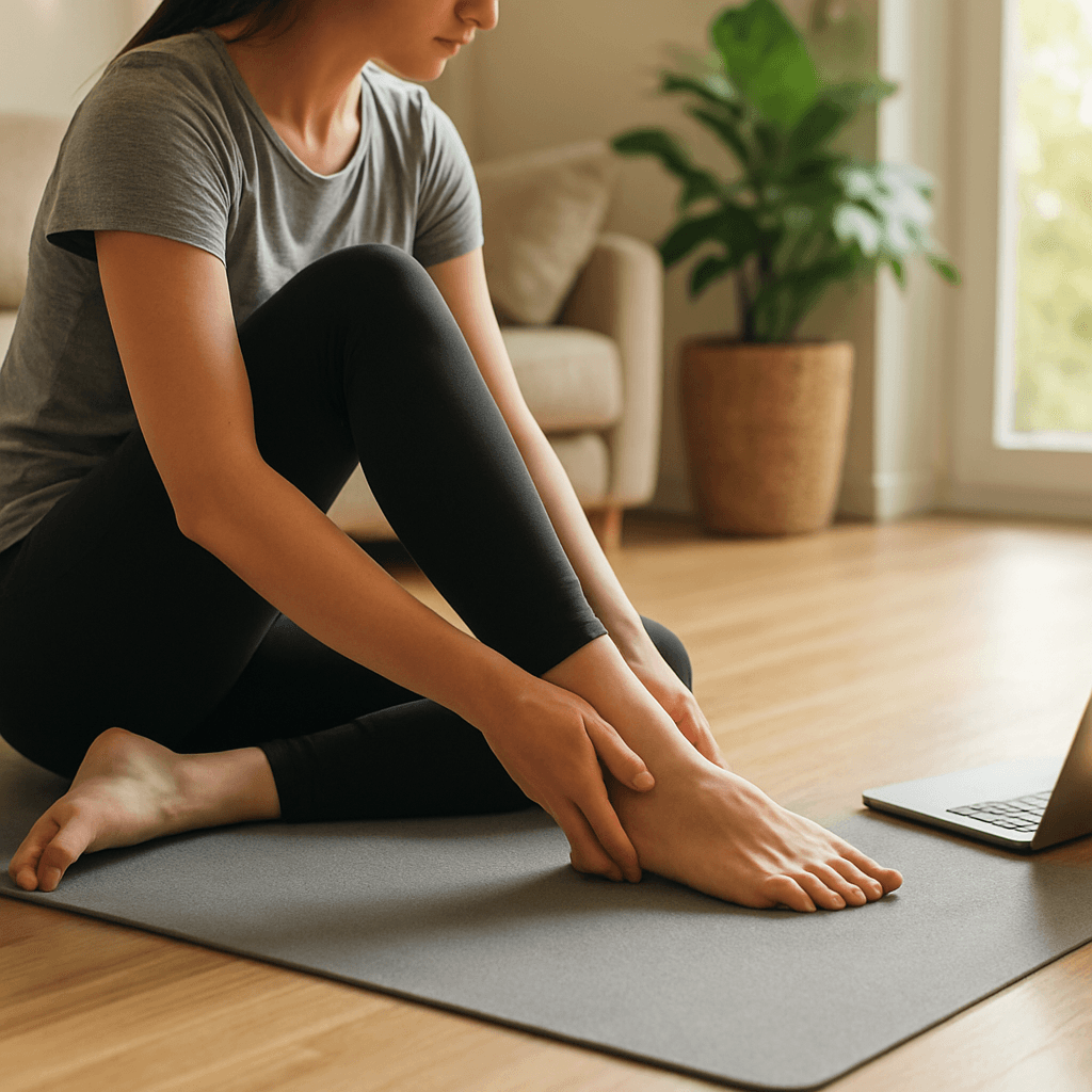 Chevilles raides : routine mobilité 8 min avant sport