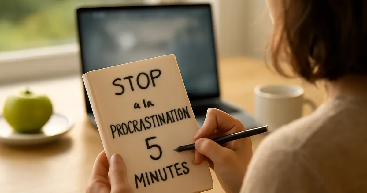 Stop à la procrastination : la règle des 5 minutes