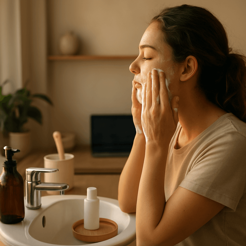 Double nettoyage du soir : peau nette en 5 minutes