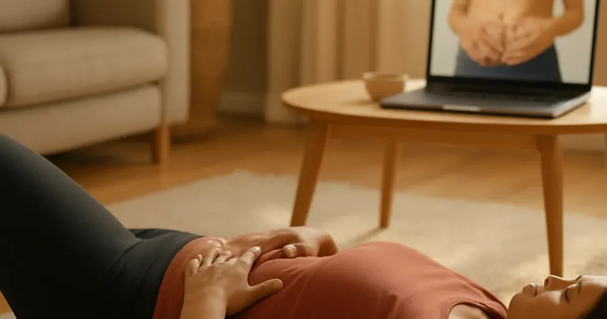 Diastasis : test à la maison et plan 4 semaines ventre plat