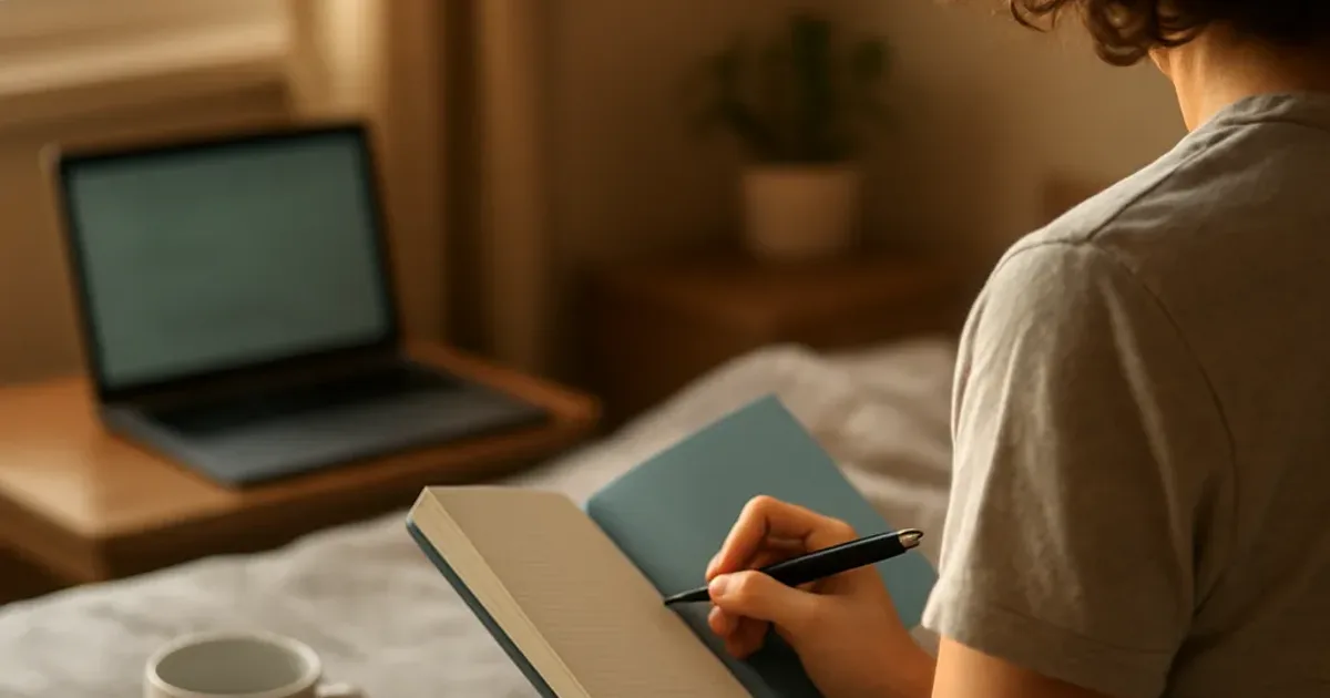 Insomnie et ruminations : le carnet 5 min pour dormir